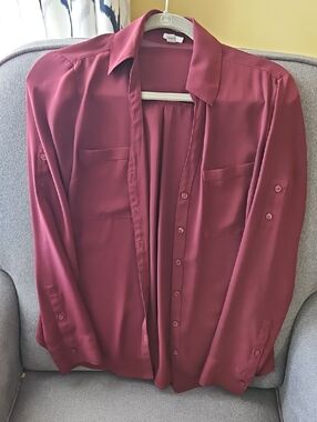 Express Slim Wine Red Portofino Top